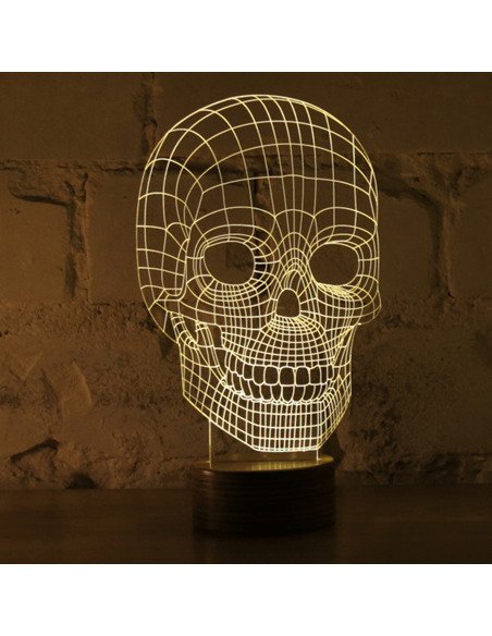 Lampe Bulbing SKULL 3D Lumière Led