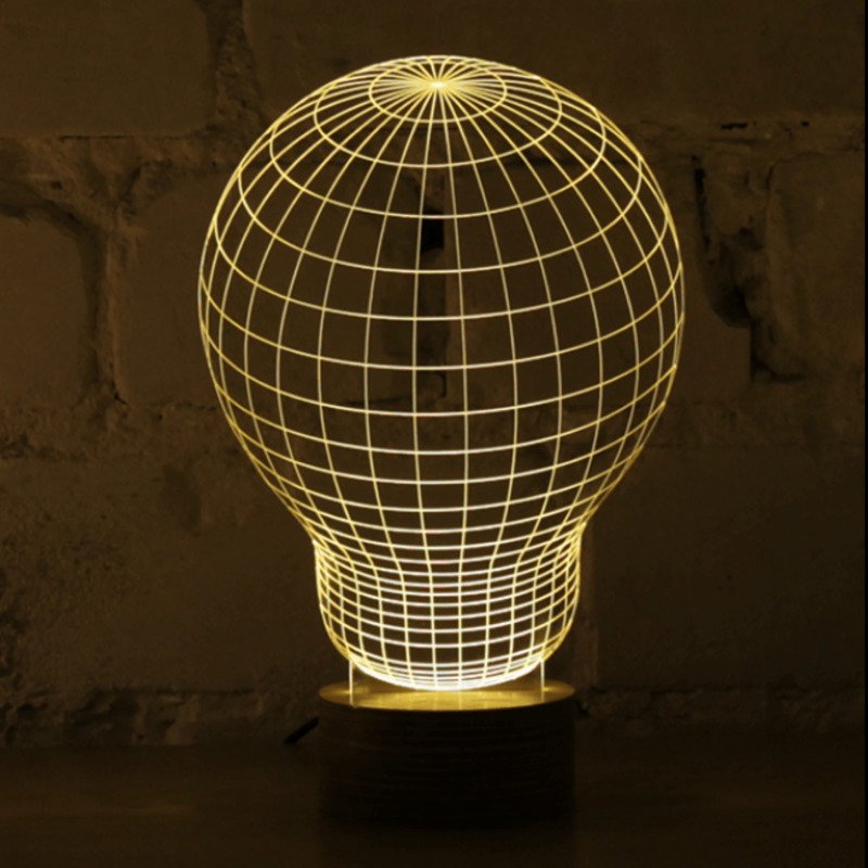 Lampe Bulbing « ORIGINAL » 3D À Lumières Led