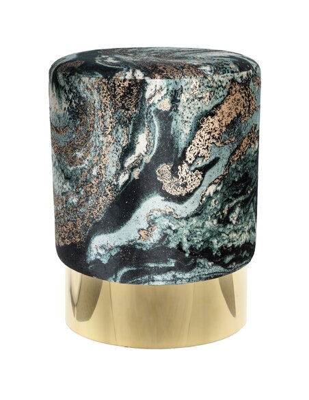 Tabouret Gipsy 325 | Kayoom | Vert foncé et or