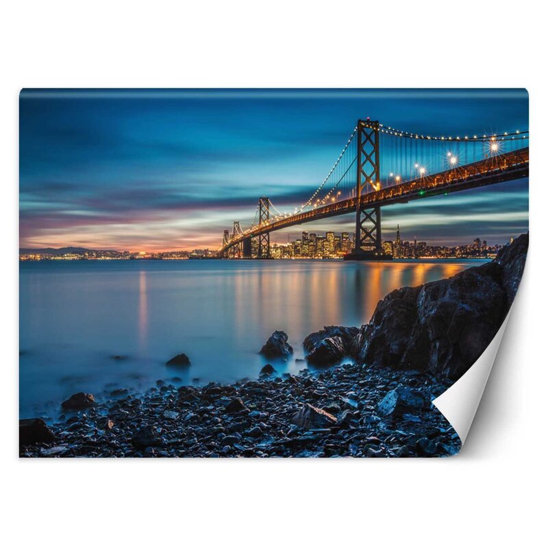 Papier peint Le pont de San FranciscoL | Feeby | Bleu