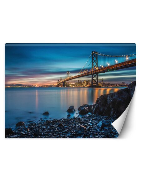 Papier peint Le pont de San FranciscoL | Feeby | Bleu