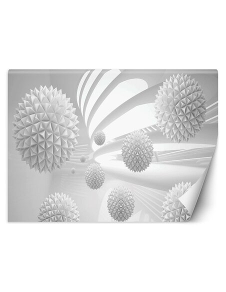 Papier peint Boules abstraitesL | Feeby | Gris