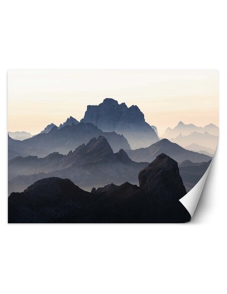 Papier peint Montagnes dans le brouillardL | Feeby | Marron