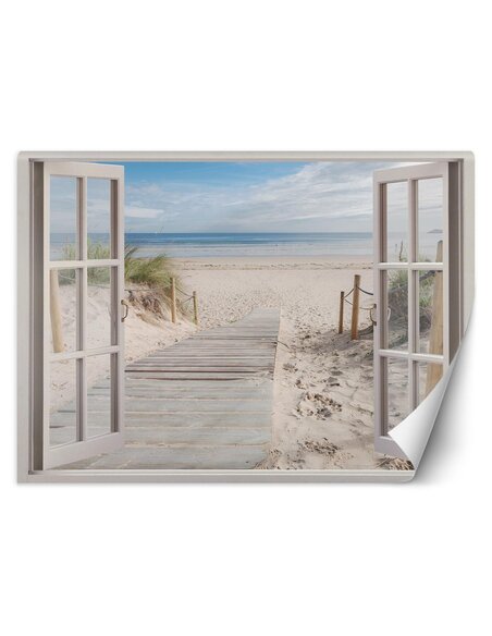 Papier peint vue sur la plageL | Feeby | Beige