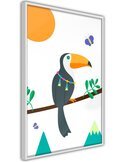 Tableau cadre Toucan de conte de fées