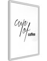 Tableau cadre La caféine nécessaire