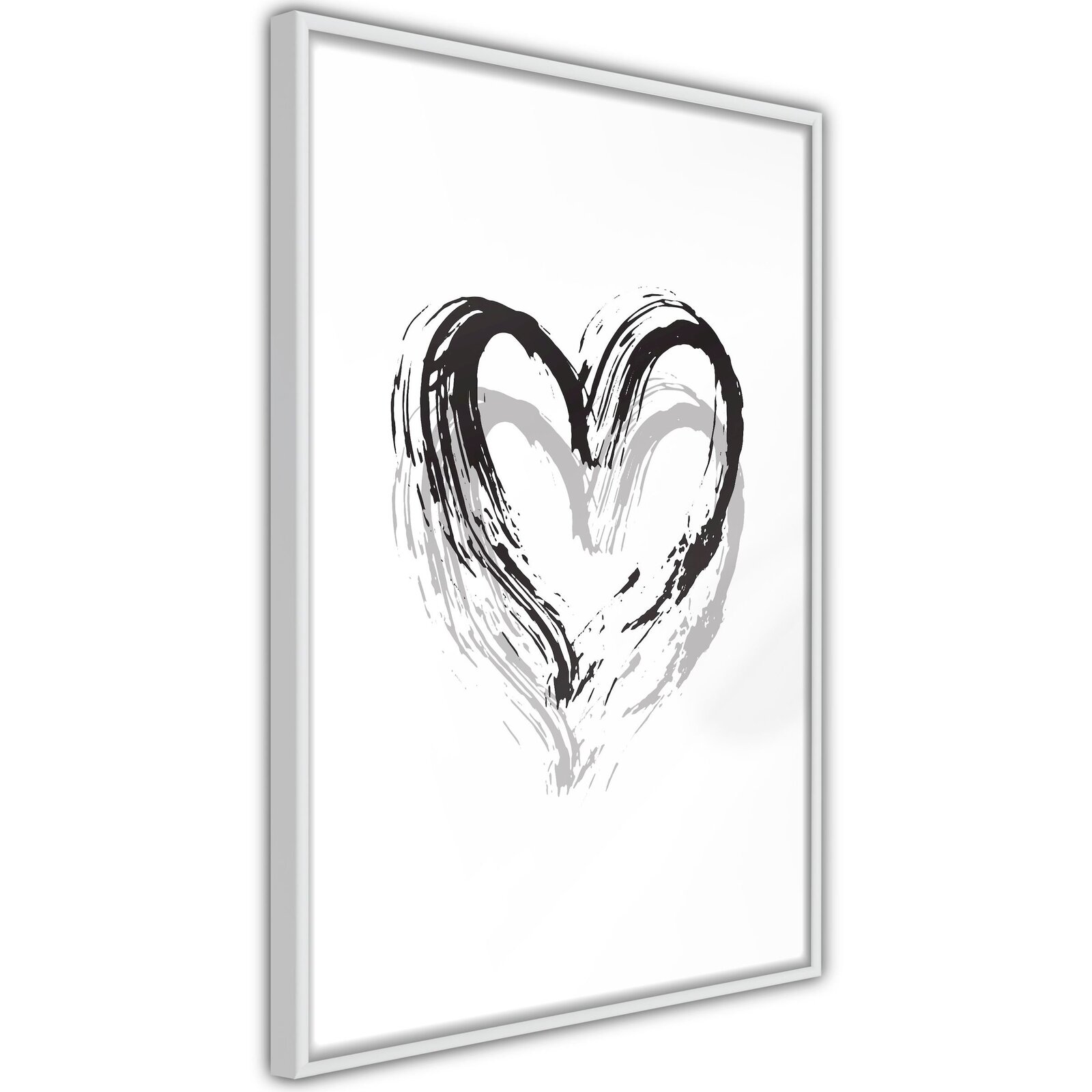 Dessin Amour Facile A Reproduire Tableau cadre Déclaration peinte d'amour | Artgeist | Noir et Blanc