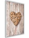 Tableau cadre Amour en osier