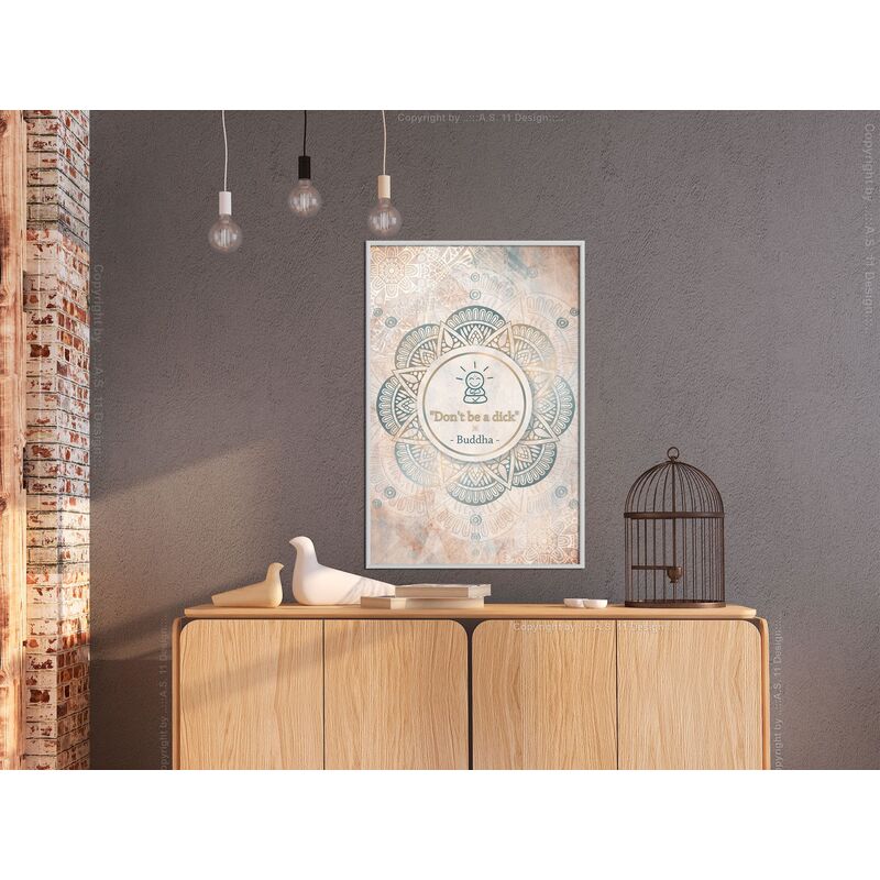 Tableau cadre Bouddha a raison