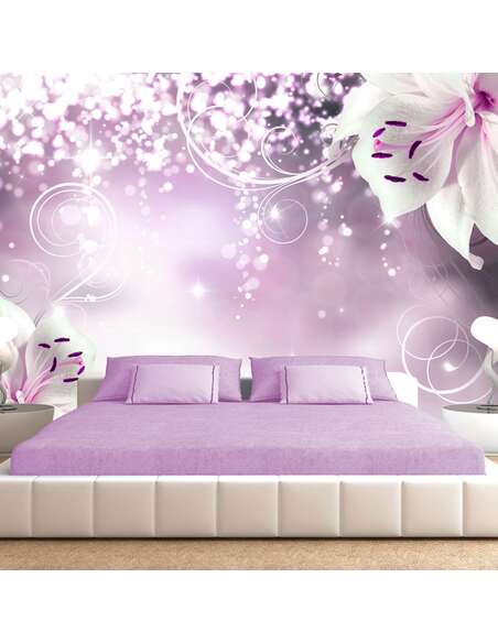 Papier peint adhésif Sort de lys | Artgeist | Violet, blanc, rose