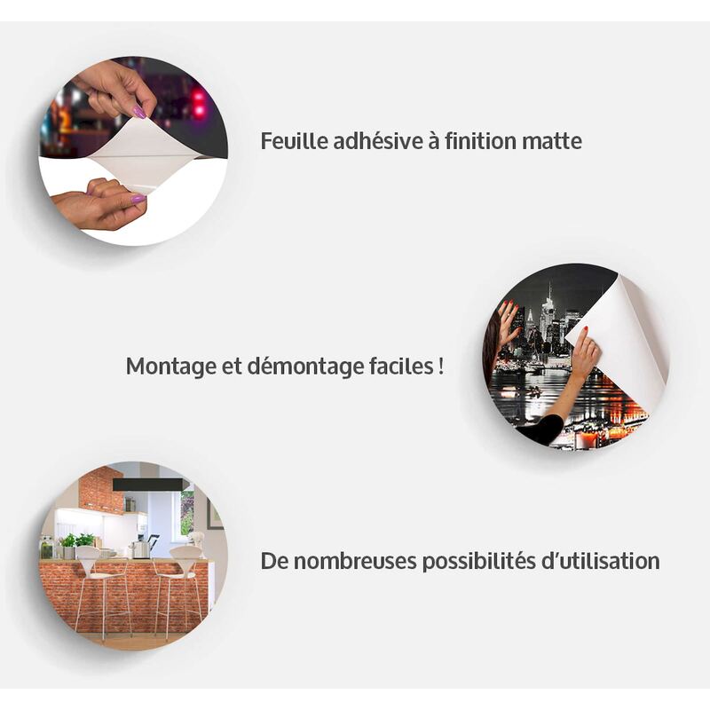 Papier peint adhésif Route des fleurs