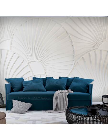 Papier peint adhésif Texture venteuse | Artgeist | Gris