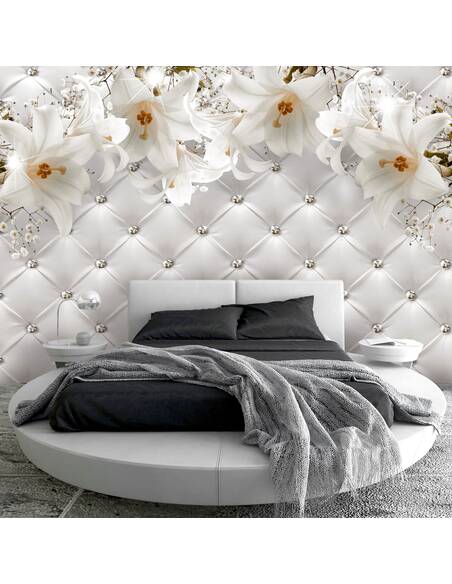 Papier peint adhésif Douceur parfumée | Artgeist | Gris, orange, brun