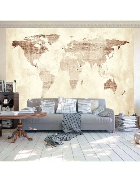 Papier peint adhésif Carte précieuse | Artgeist | Beige, brun