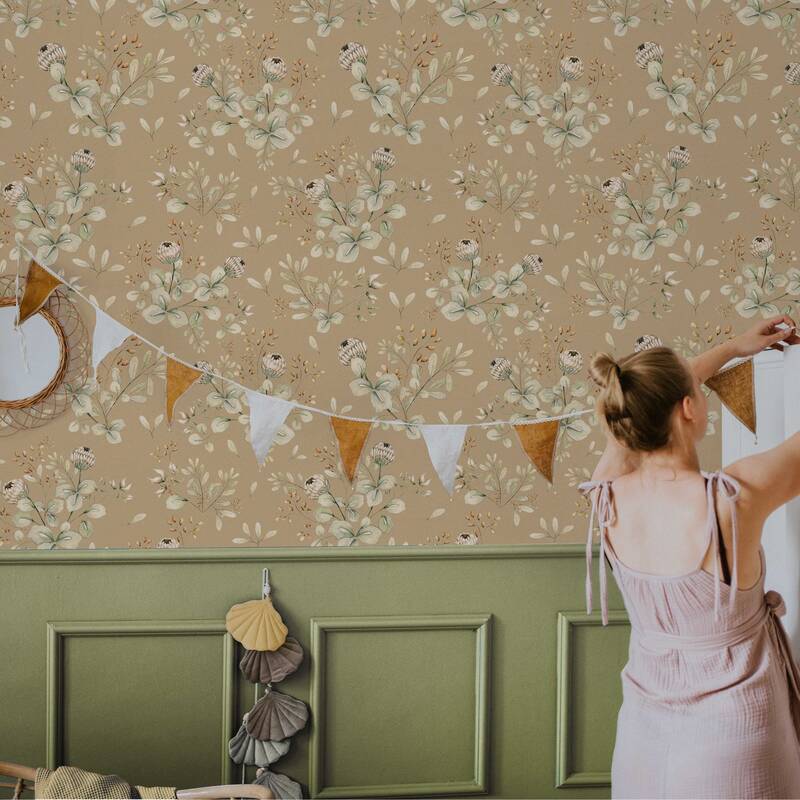Papier peint Papier peint Clover beige