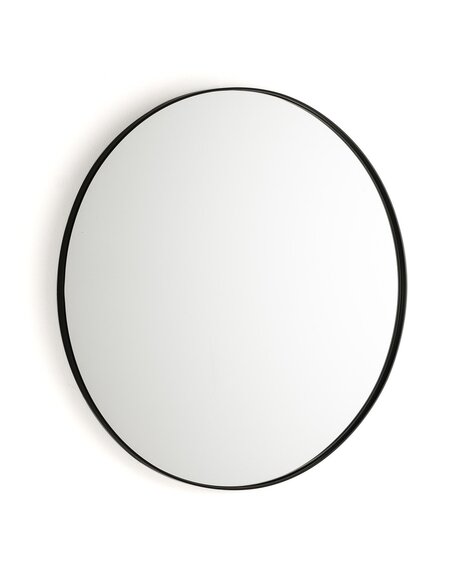 Miroir 120x3x120 Verre/Métal Noir