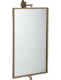 Miroir suspendu rectangulaire Kothoma doré en métal