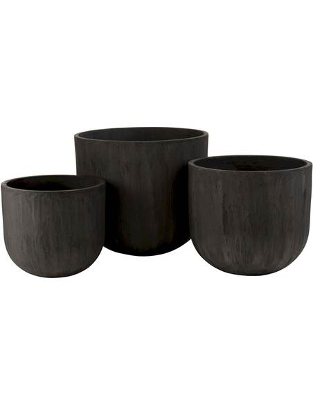 Trois cache-pots Ware