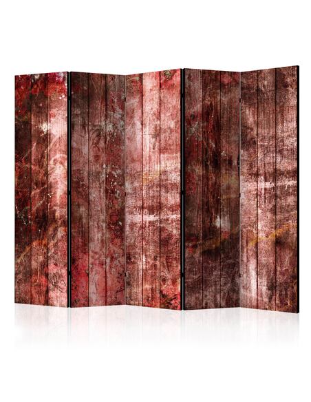 Paravent 5 volets Purple Wood II