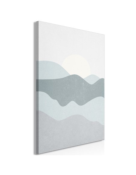 Tableau Soleil sur les montagnes (1 partie) Vertical