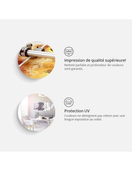 Tableau Bleu Calme (5 Parties) Large