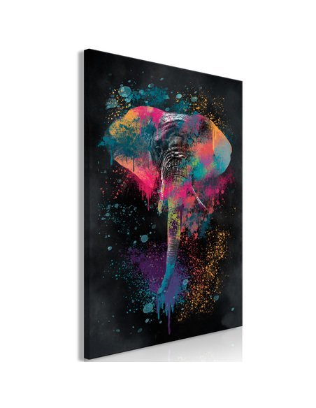 Tableau Safari Coloré (1 Partie) Vertical