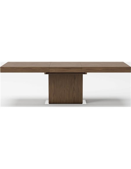 Table à manger rectangulaire extensible en bois