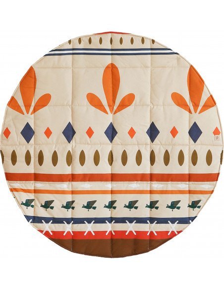 Tapis de sol molletonné bébé enfant native vibe | MoiMili | Beige, brun, orange, bleu