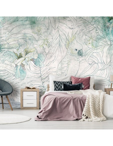 Papier peint adhésif Cacatoès dans le jardin