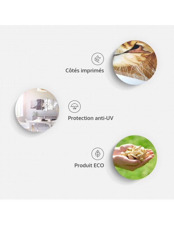 Tableau Tropical Flora Vertical | Artgeist | Vert, Bleu