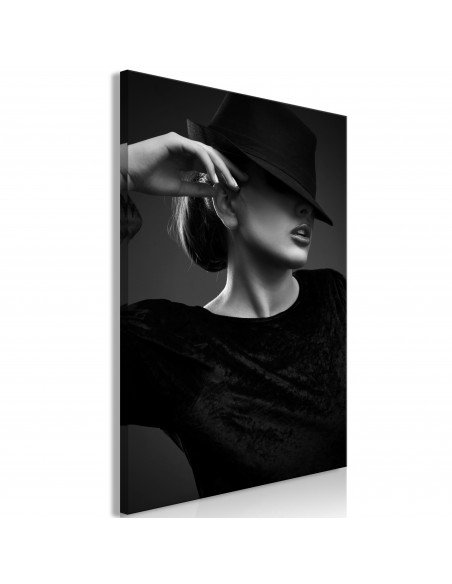 Tableau Dreamer Vertical | Artgeist | Noir, Gris