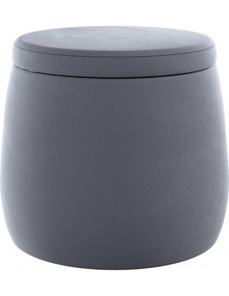 Coussin Sweet Drop Posh Velvet en velours | YellowTipi | Gris Graphite