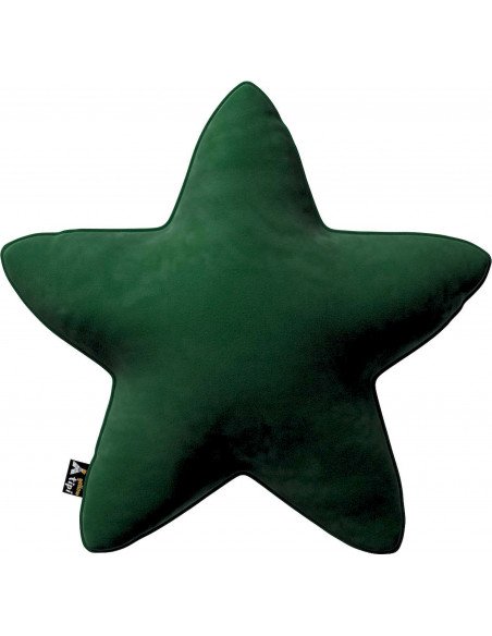 Coussin étoile Posh Velvet en velours | YellowTipi | Forêt Verte