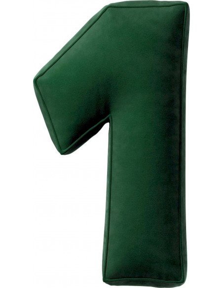 Coussin en velour chiffre 1 | YellowTipi | Forêt Verte
