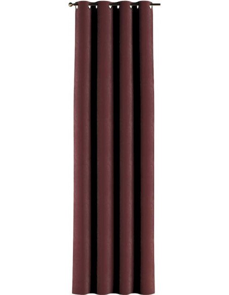 Rideau à œilletsPosh Velvet en velours | YellowTipi | Rouge Bourgogne