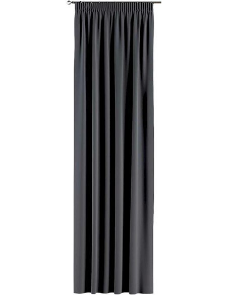 Rideaux à galon fronceurPosh Velvet en velours | YellowTipi | Gris Graphite