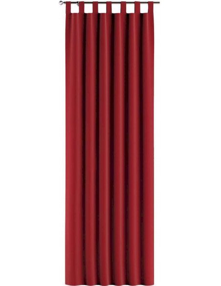 Rideaux à pattesPosh Velvet en velours | YellowTipi | Rouge Cerise