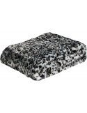 Couverture leopardo 200 x 220 x 1 cm | Vical | Blanc, Noir