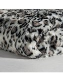 Couverture leopardo 200 x 220 x 1 cm | Vical | Blanc, Noir