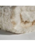 Couverture white wolf 200 x 220 x 2 cm | Vical | Crème