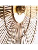 Lampe de mur 50 x 10 x 50 cm | Vical | Naturel, Doré