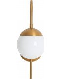 Lampe de mur 15 x 25 x 42 cm | Vical | Blanc, Doré