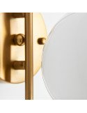 Lampe de mur 15 x 25 x 42 cm | Vical | Blanc, Doré