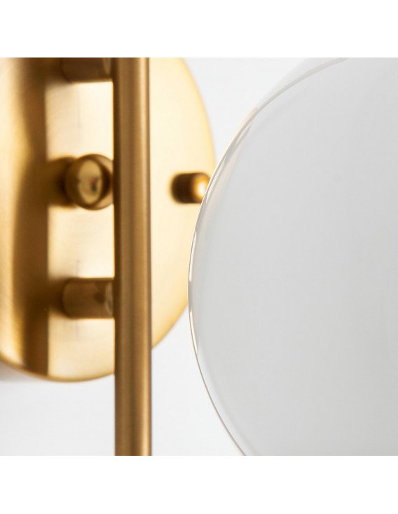 Lampe de mur 15 x 25 x 42 cm | Vical | Blanc, Doré