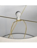 Lampe de salon 42 x 42 x 81 cm | Vical | Blanc, Doré