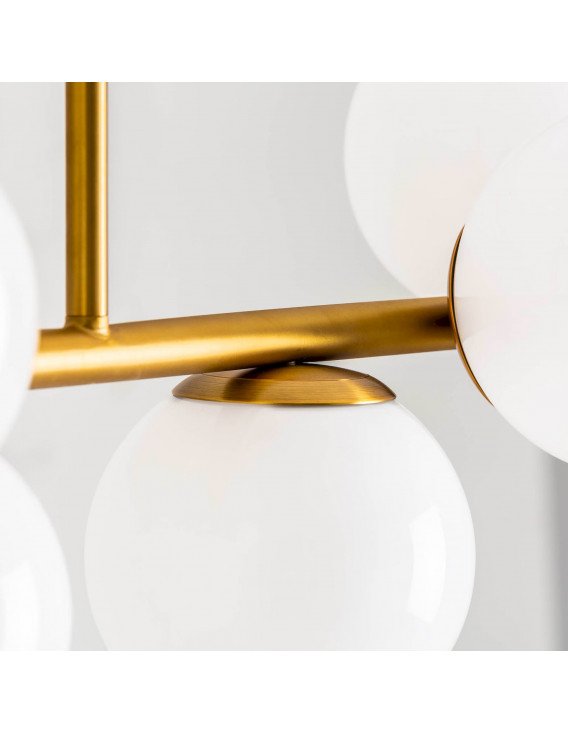 Lustre bola 102 x 31 x 82 cm | Vical | Blanc, Doré