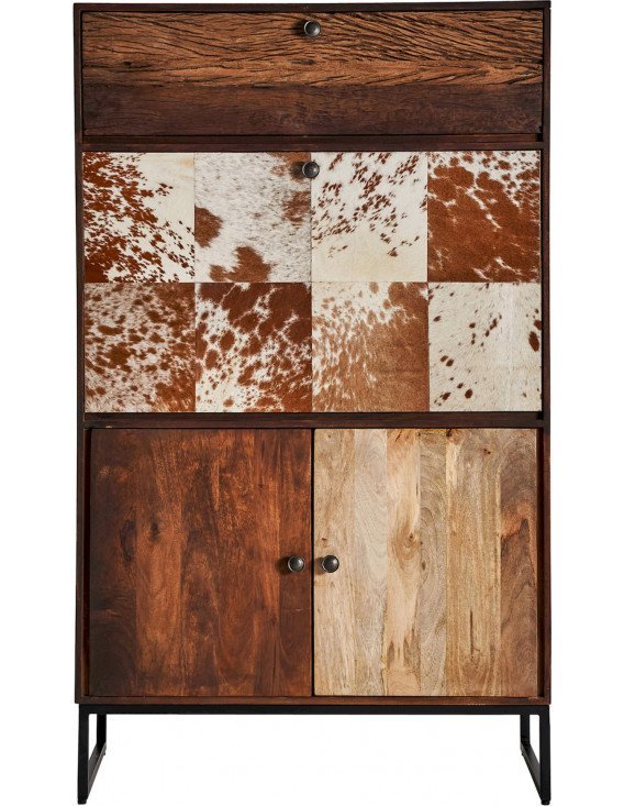 Meuble bar texas 90 x 45 x 152 cm | Vical | Marron , Beige
