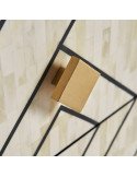 Meuble tv charmes 180 x 40 x 55 cm | Vical | Noir, Blanc, Or