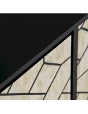 Meuble tv charmes 180 x 40 x 55 cm | Vical | Noir, Blanc, Or