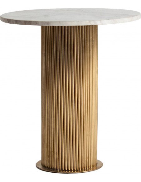 Table basse coen 50 x 50 x 55 cm | Vical | Blanc, Doré